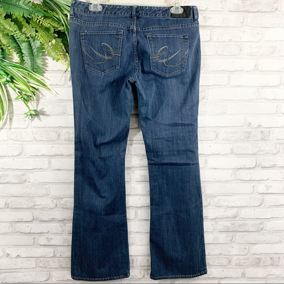 Express • “Stella” Dark Wash Bootleg Jeans Size 8R - Picture 5 of 8